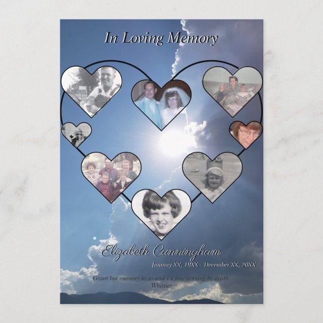 Programa Colagem de Fotos Simples do Coração na Foto Sunset (Frente)