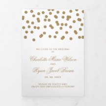 Casamento de Fotografia de Confetti Dourada Branca