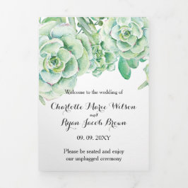 Programa Com Borda Tripla Casamento de Fotografias do Deserto Rustic Waterco