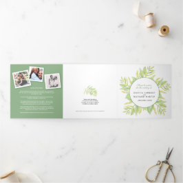 Programa Com Borda Tripla Eucalyptus deixa água verde para o casamento