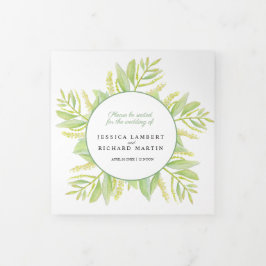 Programa Com Borda Tripla Eucalyptus deixa água verde para o casamento