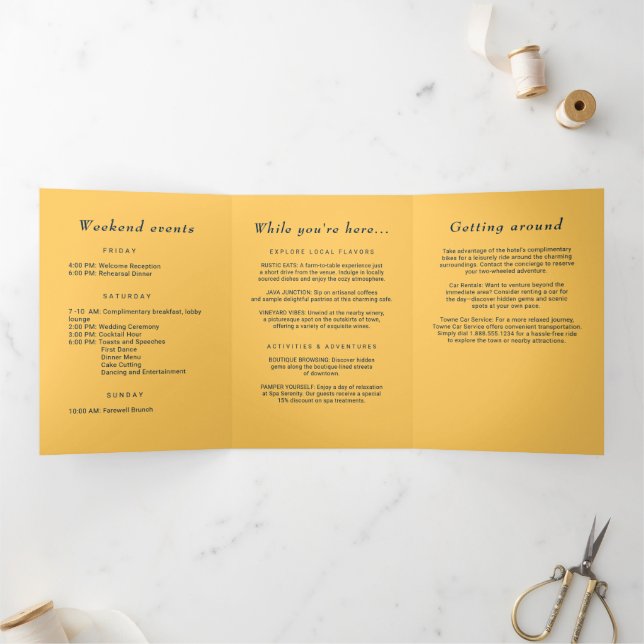 Programa Com Borda Tripla Flor de Raios Simples Elegante com Casamento Monog (Dentro)