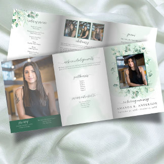 Programa Com Borda Tripla No Loving Memory Eucalyptus Greenery Services