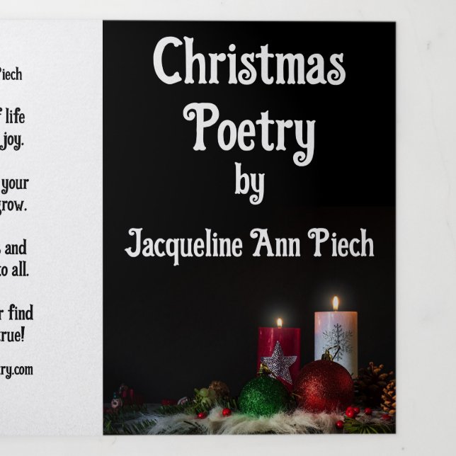 Programa Com Borda Tripla Panfleto Trifólio de Poesia de Natal (Cobrir)