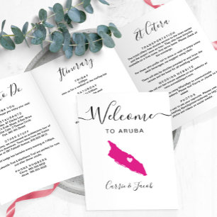 Programa Com Borda Tripla Qualquer Itinerário de Boas-vindas de Aruba Colori