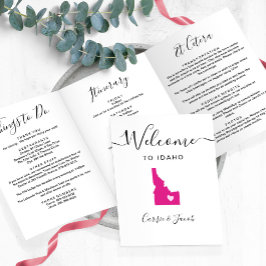 Programa Com Borda Tripla Qualquer Itinerário de Boas-vindas do Casamento Id