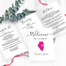 Programa Com Borda Tripla Qualquer Itinerário de Boas-vindas do Illinois Col