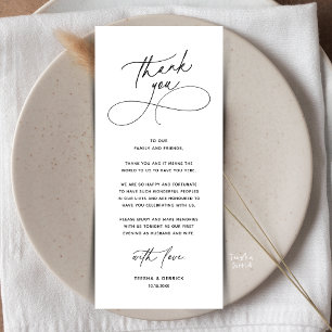 Programa Configuração de Jantar de Casamento Romântico Cart