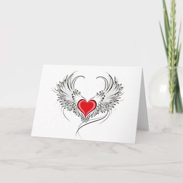 Programa Coração Anjo Vermelho com asas (Frente)