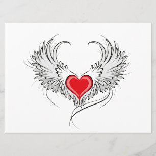 Programa Coração Anjo Vermelho com asas