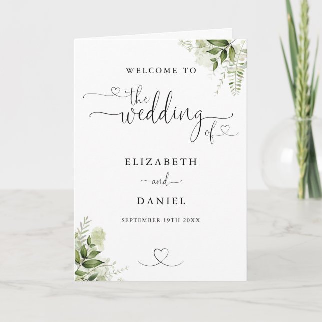 Programa Coração Floral de Verdura Script Casamento  (Frente)