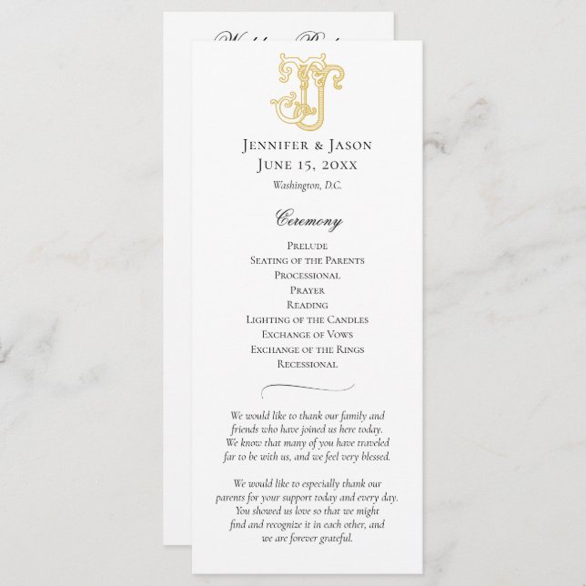 Programa CORES EDITÁVEIS JJ Monograma JJ Crest Program (Frente/Verso)