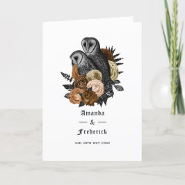 Programa Corujas Florais Âmbar Casamento Gótico