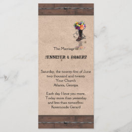 Programa Country Western Barbed Wire Weding