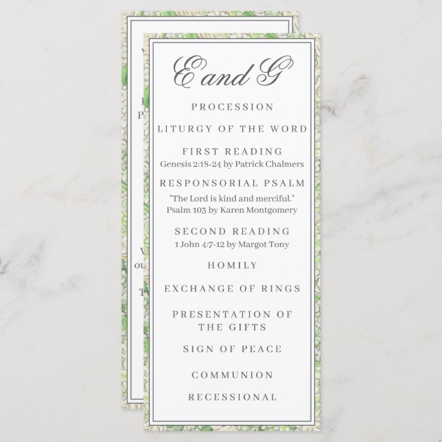 Programa Crest de Hydrangea Verde e Branca (Frente/Verso)