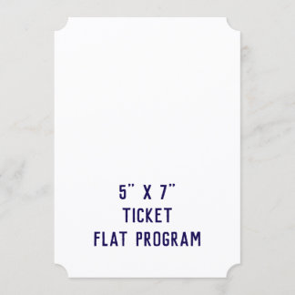 Programa Crie seu Bilhete Personalizado 13 x 18 cm Plano