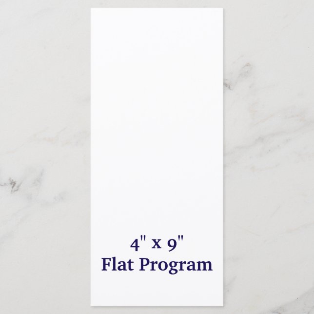 Programa Crie seu Flat Personalizado 4" x 9" (Frente)