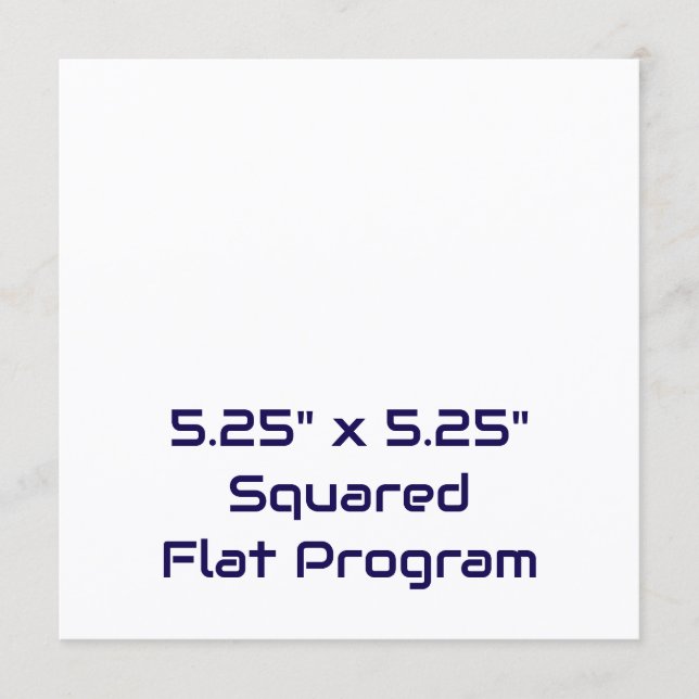 Programa Crie seu Personalizado 5,25"x5,25" Quadrado Plano (Frente)