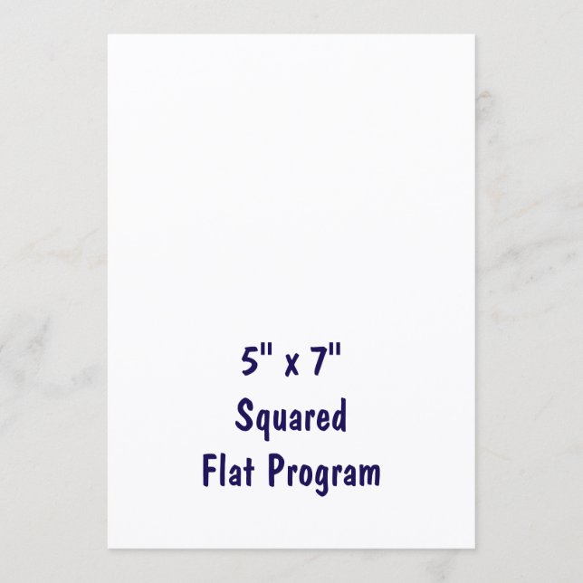 Programa Crie Seu Plano Personalizado 5" x 7" Quadrado (Frente)