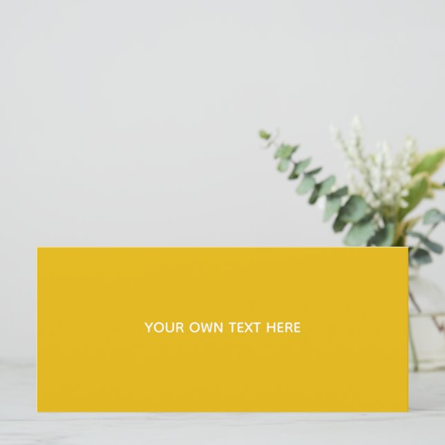 Programa Crie Seu Próprio Design Amarelo Personalizado (Em pé/Frente)