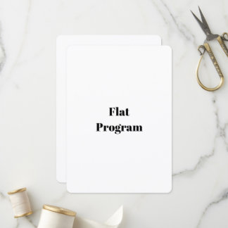 Programa Crie Seu Próprio Negócio Simples 5" x 7" Flat