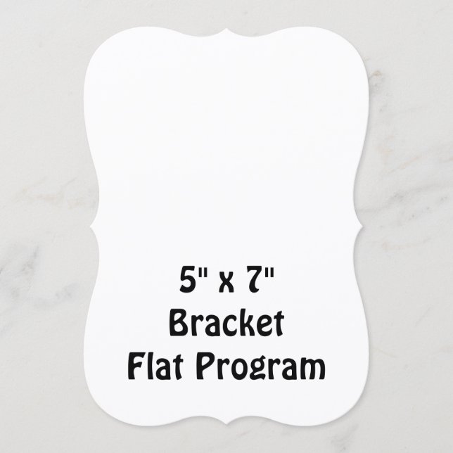 Programa Crie seu Suporte Plano 5" x 7" Personalizado (Frente)
