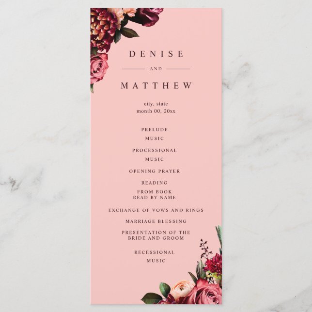 Programa Crisântemo Romântico sobre Rosa Teia de Aranha (Frente)