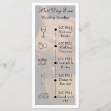 Cronograma de Casamento de Foto Minimalista Plano