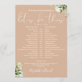 Programa Cronograma de Casamento de Tan Greenery