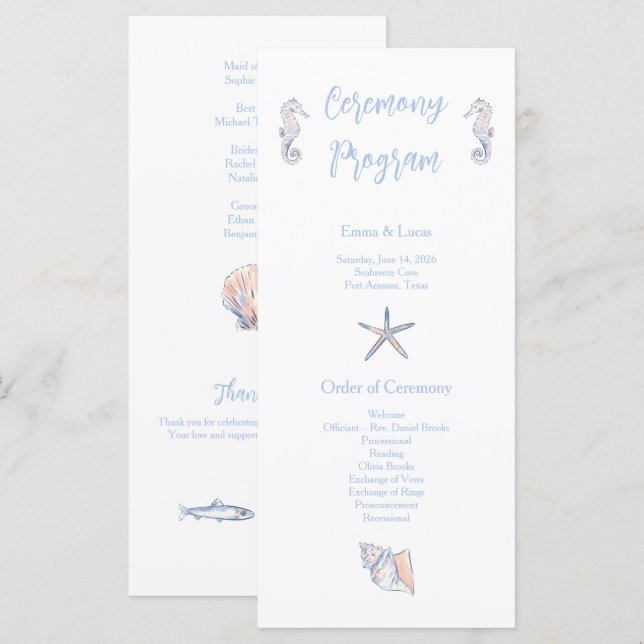 Programa cute coastal (Frente/Verso)