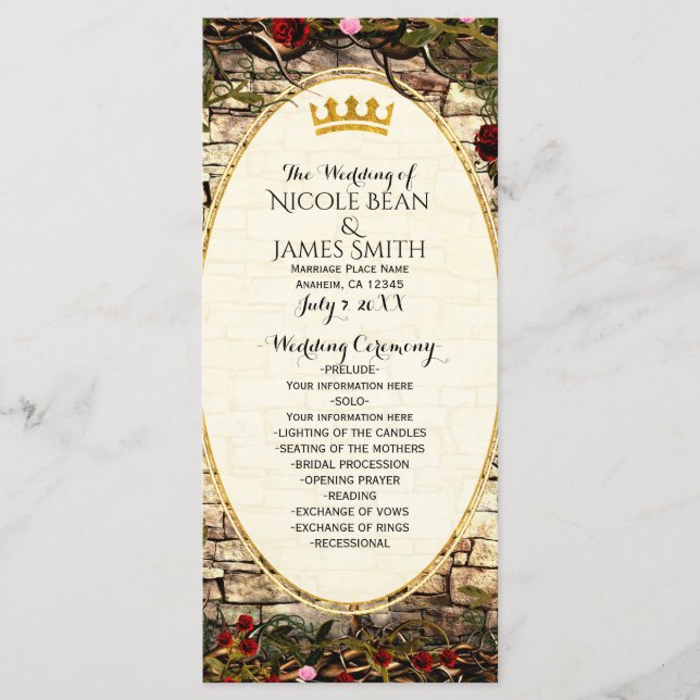 Programa da Princesa da História de Fadas Briar Ro (Frente)