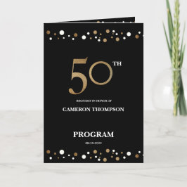 Programa de 50 anos do Confetti Dourado e Negro