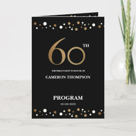 Programa de 60 anos do Confetti Dourado e Negro