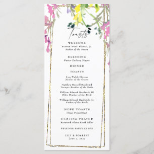 Programa de Brinquedos de Casamento de Flores Selv