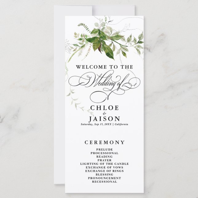 Programa de Caligrafia por Aquarela Verde (Frente)