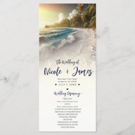 Programa de Casamento à Beira-Mar ao Pôr do Sol na