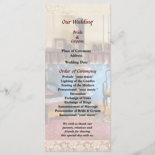 Programa de Casamento Aconchegante na Sala Vitoria (Frente)