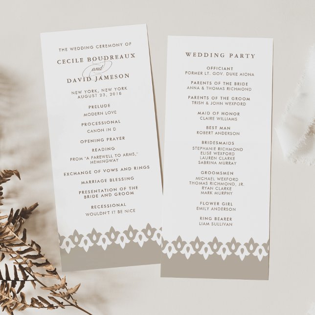 Programa de Casamento Árabe | Champagne Beige (Criador carregado)