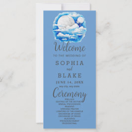 Programa de Casamento Azul das Estrelas Celestiais