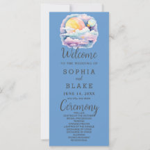 Programa de Casamento Azul das Estrelas Celestiais