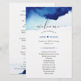 Programa de Casamento Azul de Indigo, Moderno Wate