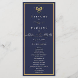 Programa de Casamento Azul Marinho Old Money