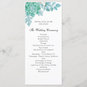 Programa de casamento bem sucedido. Cerimônia do c
