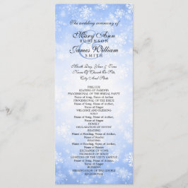 Programa de Casamento Blue Winter Wonderland Spark