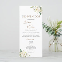 Programa de Casamento Boho Espanhol