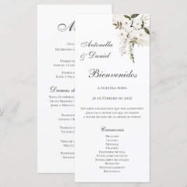Programa de Casamento Boho Espanhol