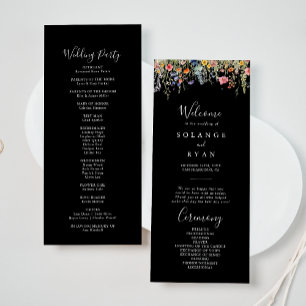 Programa de Casamento Botânico de Prado Rústico
