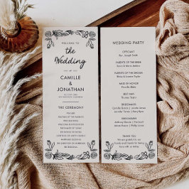 Programa de Casamento Botânico Whimsical