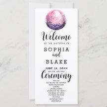 Programa de Casamento Branco Boho Rosa & Branco Lu