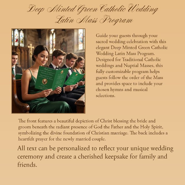 Programa de Casamento Católico de Missa Latina em  (Criador carregado)